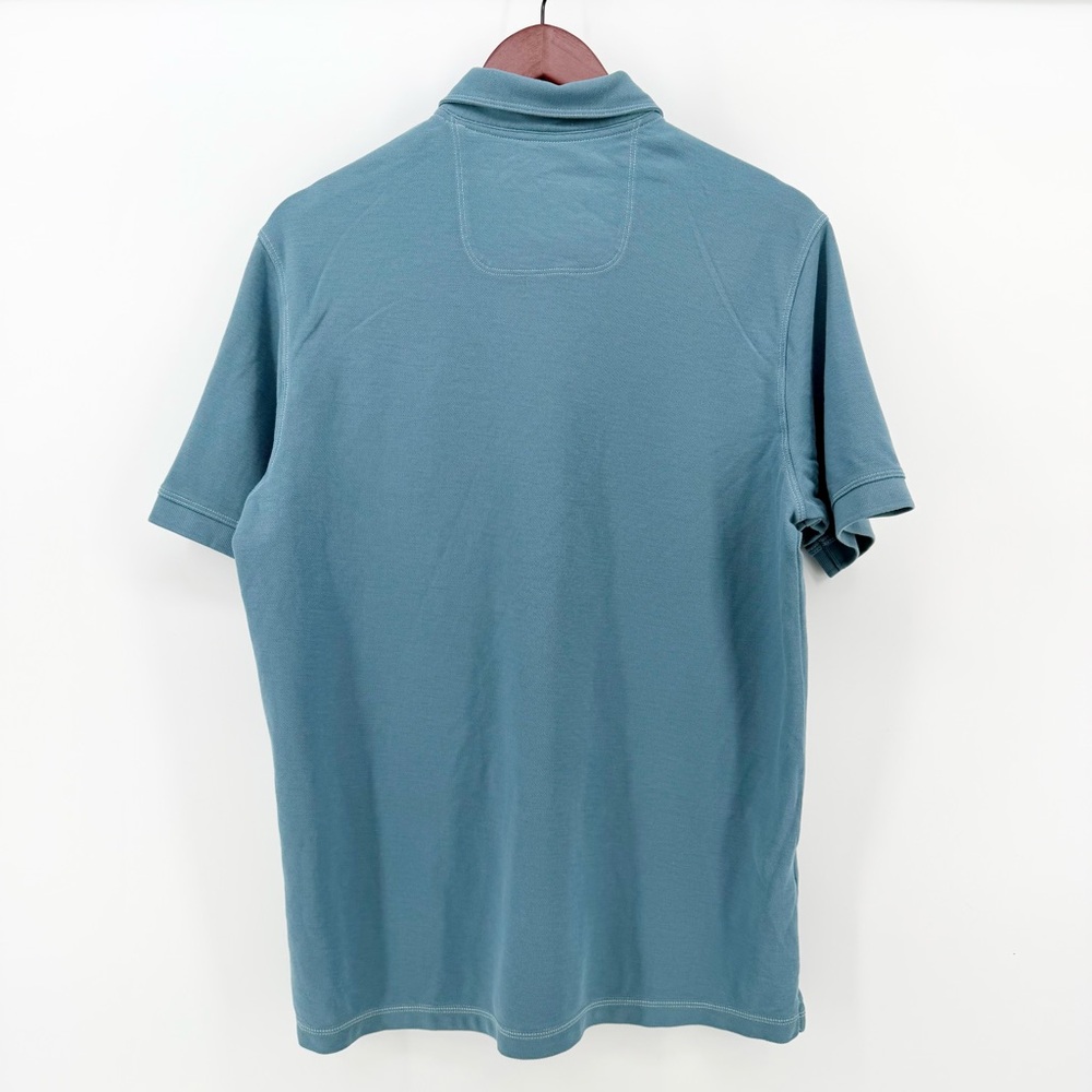Tommy Bahama Men's Tropicool IslandZone Piqué Polo Shirt-Small- Color Polar Sky - Picture 3 of 10